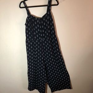 Black and pink sleeveless Jumpsuit